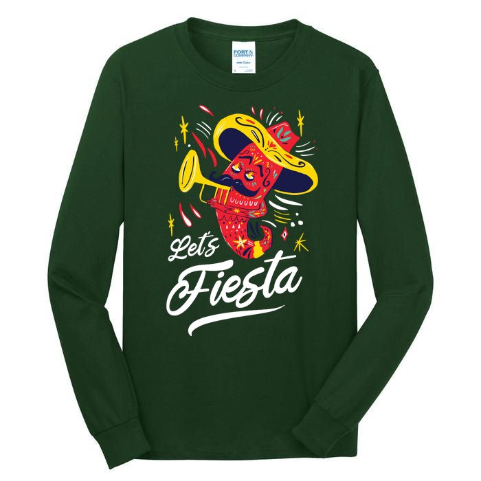 Let's Fiesta Chili Pepper Tall Long Sleeve T-Shirt