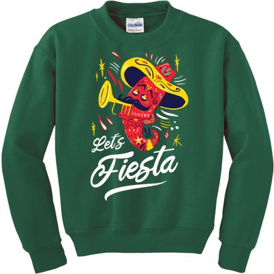 Let's Fiesta Chili Pepper Kids Sweatshirt