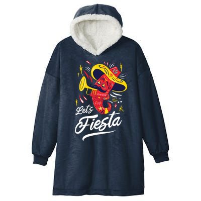 Let's Fiesta Chili Pepper Hooded Wearable Blanket