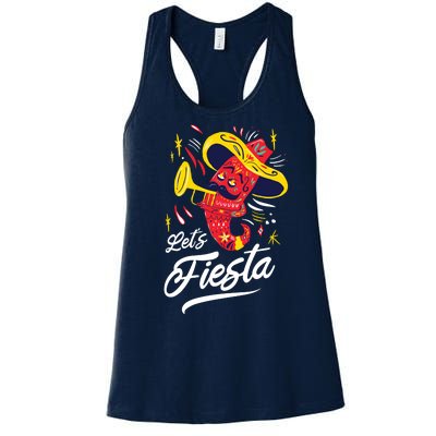 Let's Fiesta Chili Pepper Women's Racerback Tank