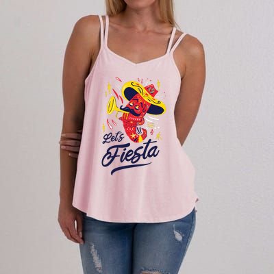 Let's Fiesta Chili Pepper Women's Strappy Tank