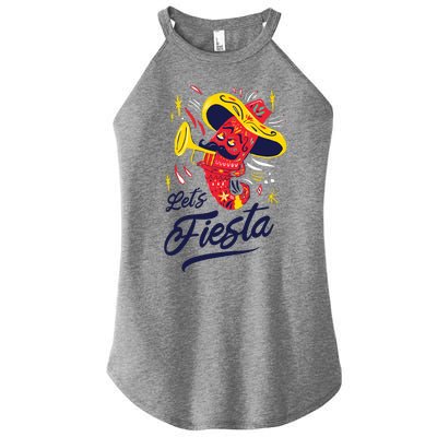 Let's Fiesta Chili Pepper Women's Perfect Tri Rocker Tank