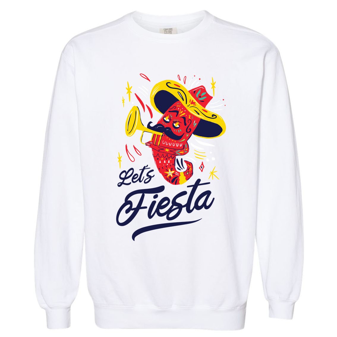 Let's Fiesta Chili Pepper Garment-Dyed Sweatshirt