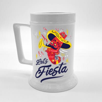 Let's Fiesta Chili Pepper Beer Stein