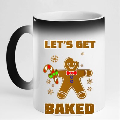 Let's Get Baked 11oz Black Color Changing Mug