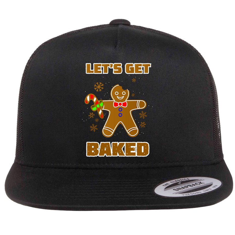 Let's Get Baked Flat Bill Trucker Hat