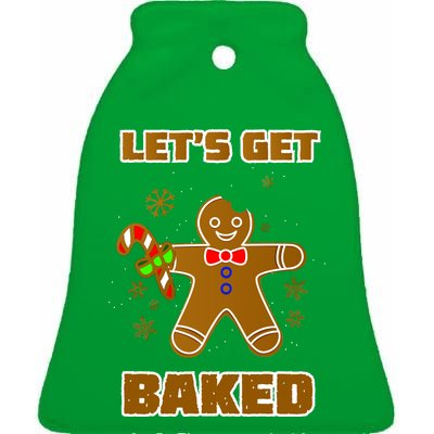 Let's Get Baked Ceramic Bell Ornament