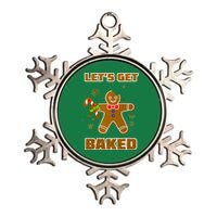 Let's Get Baked Metallic Star Ornament