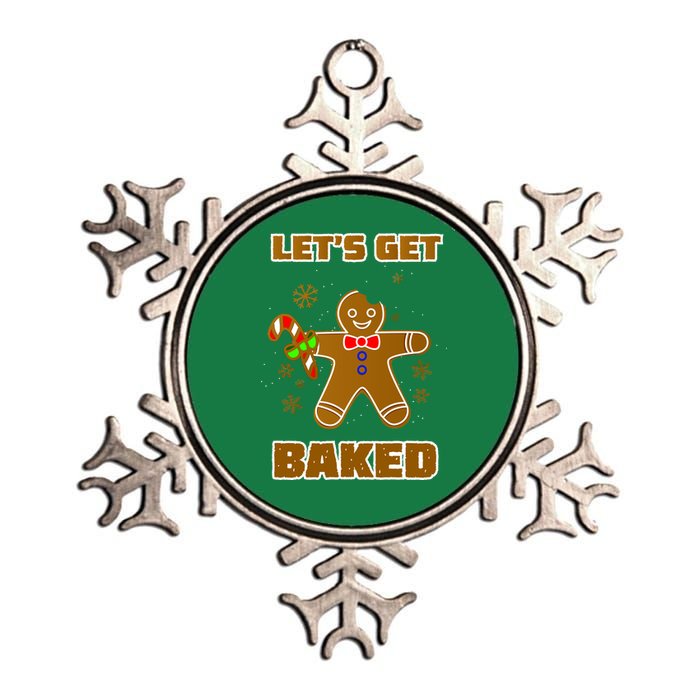 Let's Get Baked Metallic Star Ornament