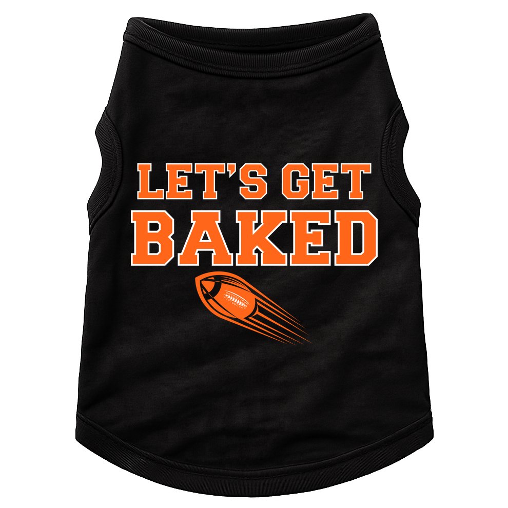 Let's Get Baked Football Cleveland Doggie Tank