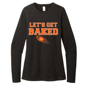 Let's Get Baked Football Cleveland Womens CVC Long Sleeve Shirt