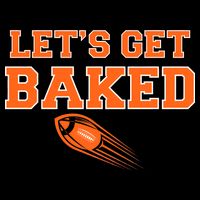 Let's Get Baked Football Cleveland Flat Bill Trucker Hat