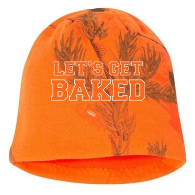 Let's Get Baked Football Cleveland Kati - Camo Knit Beanie