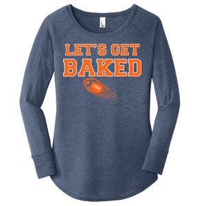 Let's Get Baked Football Cleveland Women's Perfect Tri Tunic Long Sleeve Shirt