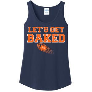 Let's Get Baked Football Cleveland Ladies Essential Tank