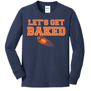 Let's Get Baked Football Cleveland Kids Long Sleeve Shirt