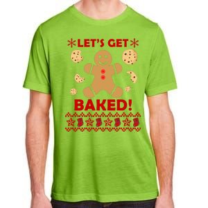 Let's Get Baked Gingerbread Cookie Ugly Christmas Adult ChromaSoft Performance T-Shirt