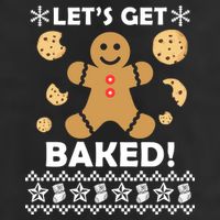 Let's Get Baked Gingerbread Cookie Ugly Christmas Beanie