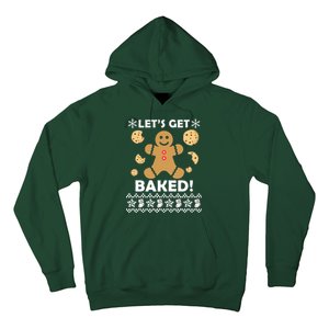 Let's Get Baked Gingerbread Cookie Ugly Christmas Hoodie