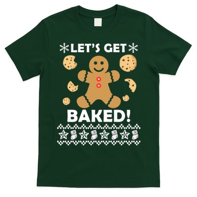 Let's Get Baked Gingerbread Cookie Ugly Christmas T-Shirt