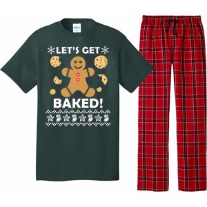 Let's Get Baked Gingerbread Cookie Ugly Christmas Pajama Set