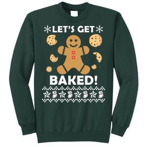 Let's Get Baked Gingerbread Cookie Ugly Christmas Tall Sweatshirt