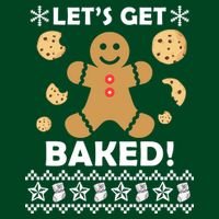 Let's Get Baked Gingerbread Cookie Ugly Christmas Visor