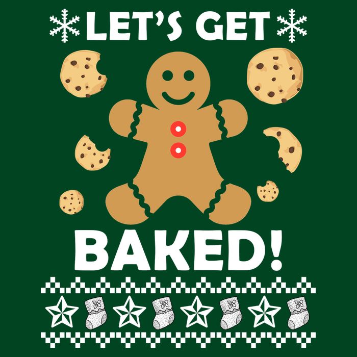 Let's Get Baked Gingerbread Cookie Ugly Christmas Visor