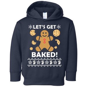 Let's Get Baked Gingerbread Cookie Ugly Christmas Toddler Hoodie