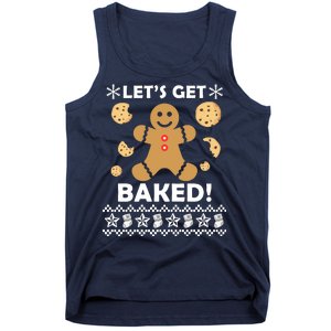 Let's Get Baked Gingerbread Cookie Ugly Christmas Tank Top