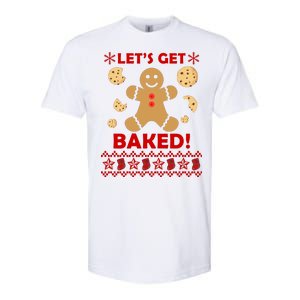 Let's Get Baked Gingerbread Cookie Ugly Christmas Softstyle CVC T-Shirt