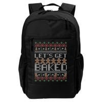 Lets Get Baked Ugly Christmas Sweater Daily Commute Backpack