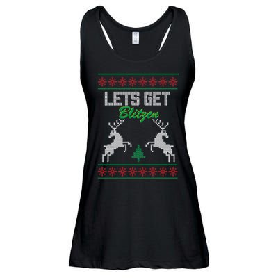 Lets Get Blitzen Ladies Essential Flowy Tank