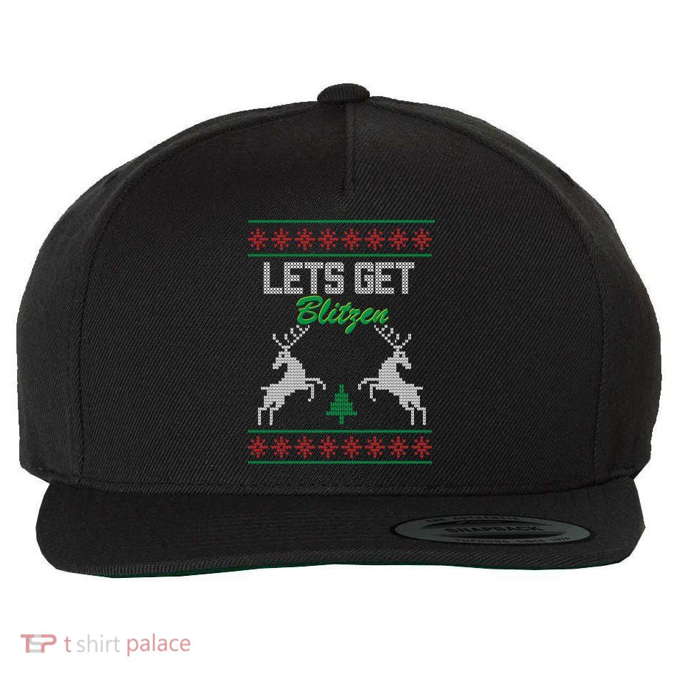 Lets Get Blitzen Wool Snapback Cap