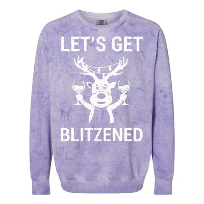 Let's Get Blitzened Colorblast Crewneck Sweatshirt