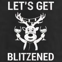 Let's Get Blitzened 7 Panel Mesh Trucker Snapback Hat