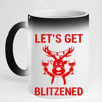 Let's Get Blitzened 11oz Black Color Changing Mug