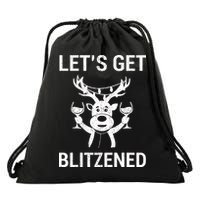 Let's Get Blitzened Drawstring Bag