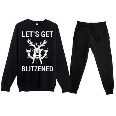 Let's Get Blitzened Premium Crewneck Sweatsuit Set