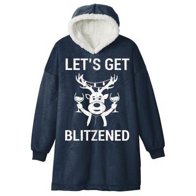 Let's Get Blitzened Hooded Wearable Blanket