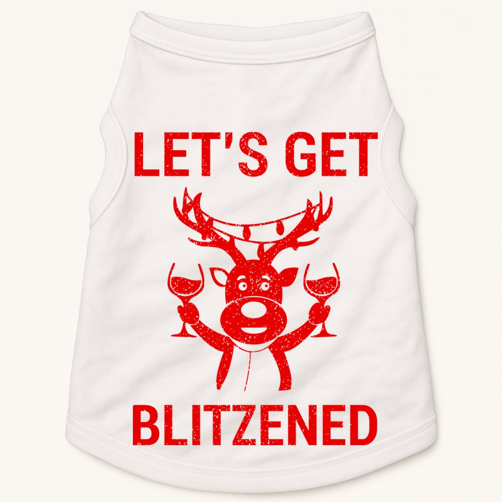 Let's Get Blitzened Doggie Tank