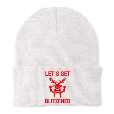 Let's Get Blitzened Knit Cap Winter Beanie