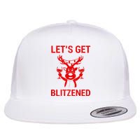 Let's Get Blitzened Flat Bill Trucker Hat