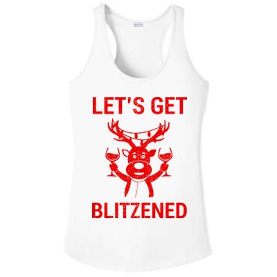 Let's Get Blitzened Ladies PosiCharge Competitor Racerback Tank