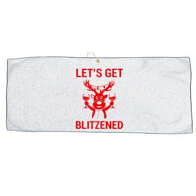 Let's Get Blitzened Large Microfiber Waffle Golf Towel