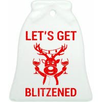 Let's Get Blitzened Ceramic Bell Ornament