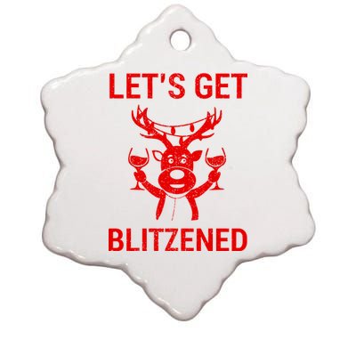 Let's Get Blitzened Ceramic Star Ornament