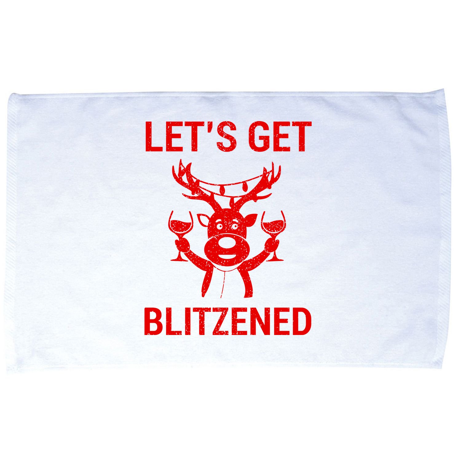 Let's Get Blitzened Microfiber Hand Towel