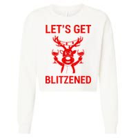 Let's Get Blitzened Cropped Pullover Crew