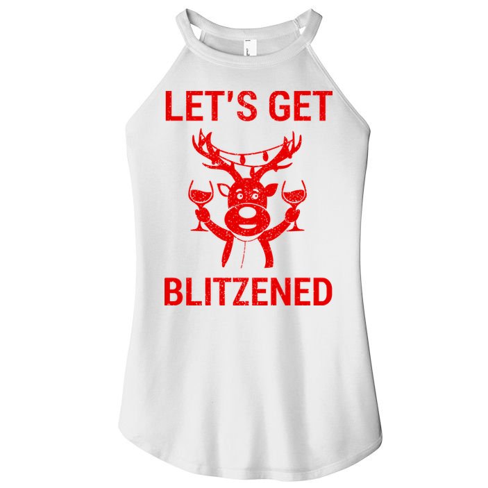 Let's Get Blitzened Women's Perfect Tri Rocker Tank